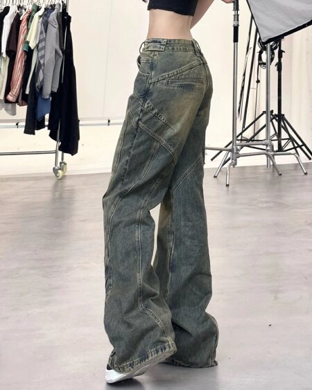 Thin Classical wide leg jeans BOTTOMS Pants & Jeans