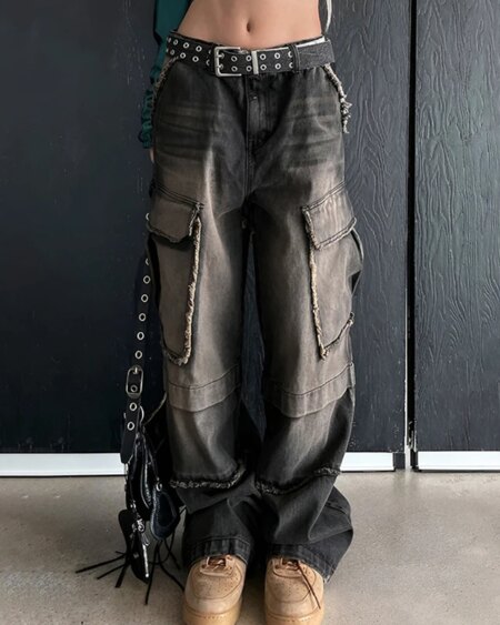 Gradient Cargo Jeans BOTTOMS Pants & Jeans