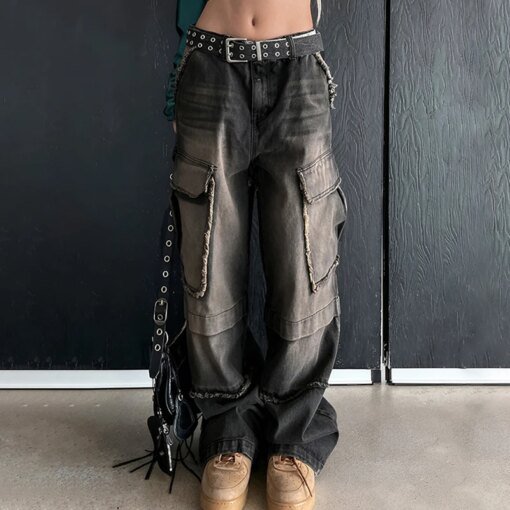 Gradient Cargo Jeans BOTTOMS Pants & Jeans