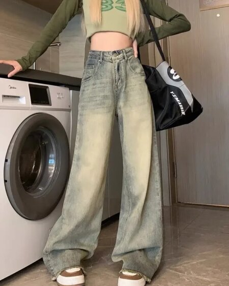 Baggy Distressed Jeans BOTTOMS Pants & Jeans