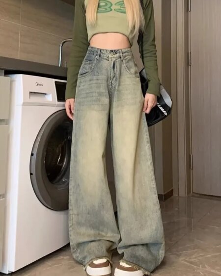 Baggy Distressed Jeans BOTTOMS Pants & Jeans