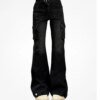 Lady Black Flare Bell Jeans BOTTOMS Pants & Jeans