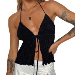 Bandage Tanks Halter Vest Crop Tops TOPS