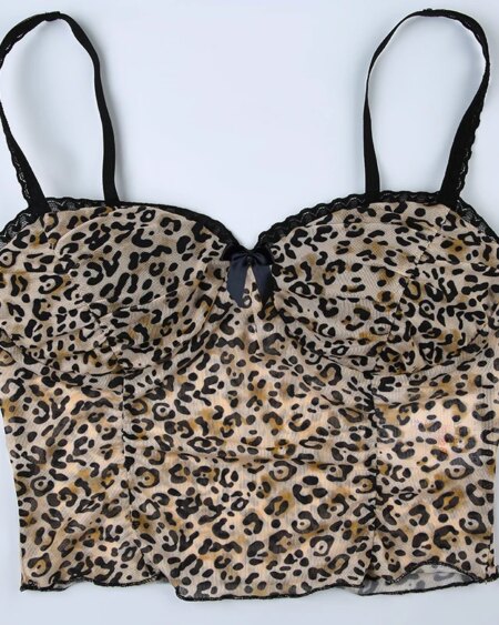 Leopard Print Crop Top ACCESSORIES