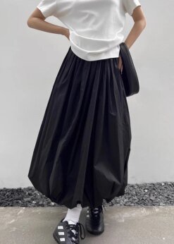 Loose Balloon Maxi Skirt BOTTOMS Skirts