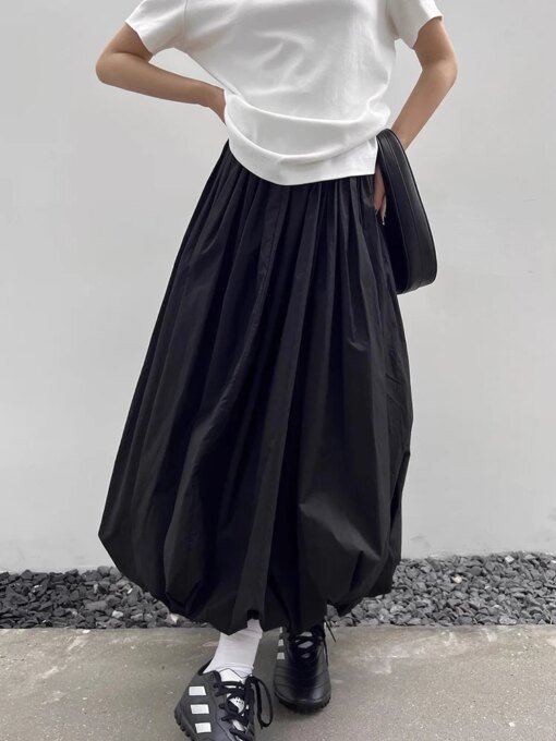 Loose Balloon Maxi Skirt BOTTOMS Skirts