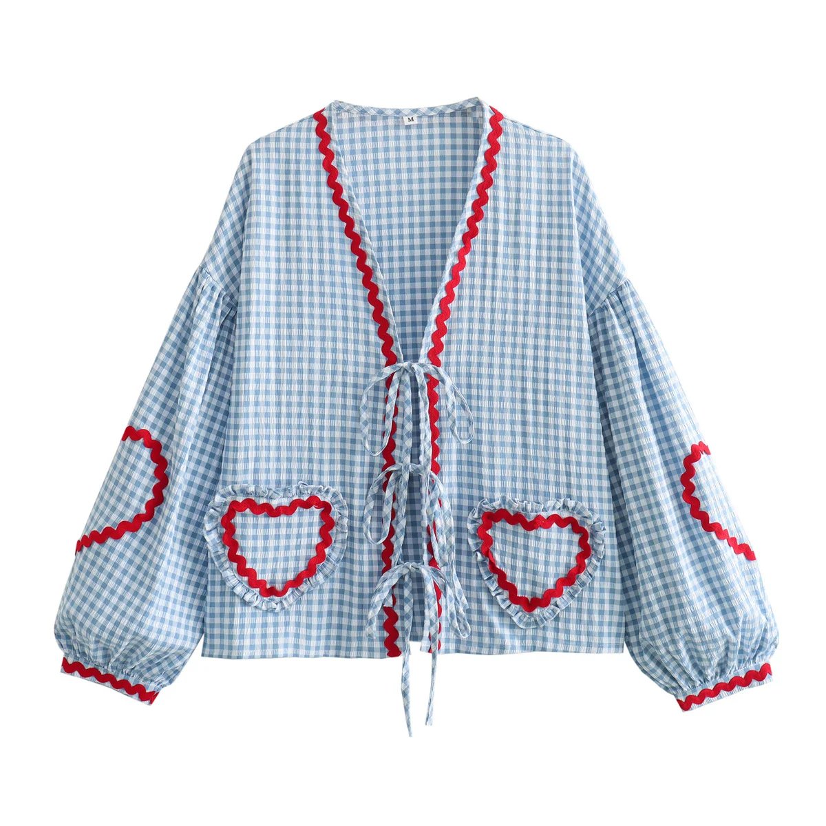 Loose Heart Pockets Shirts