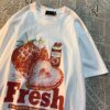 Fresh Strawberry American T-shirt T-Shirts TOPS