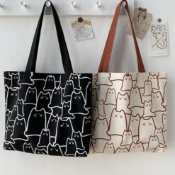 Cute Cat Tote Bag BAGS ACCESSORIES