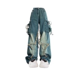 Blue Cargo Jeans Baggy BOTTOMS Pants & Jeans 
