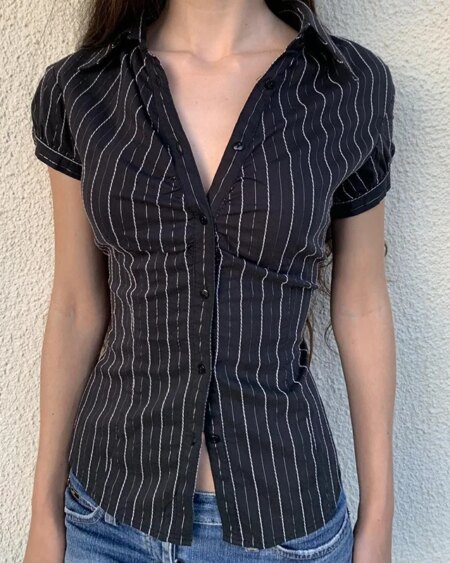 Striped Blouse Blouses & Shirts TOPS 