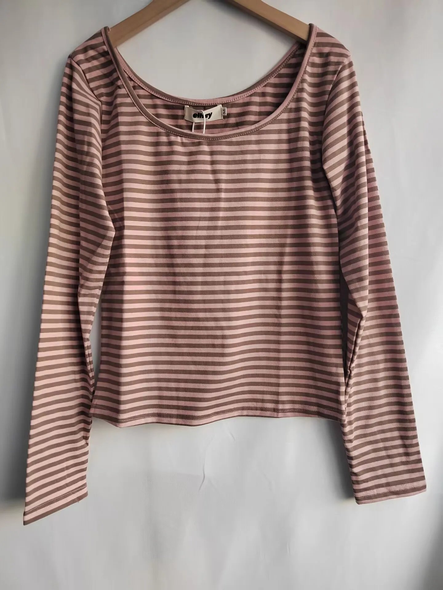 Stripes Versatile Slim Fit Long Sleeved top