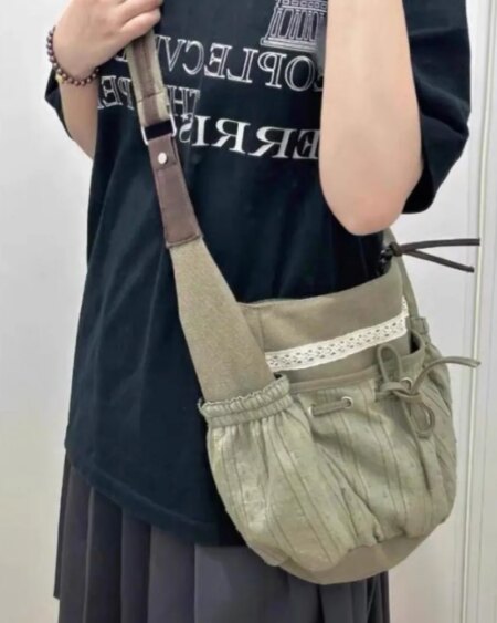 Cool Bow Canvas Shoulder Bags BAGS ACCESSORIES 