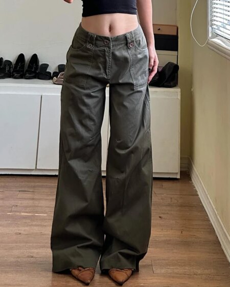 Cargo Pants Low Waisted 90s Jeans BOTTOMS Pants & Jeans