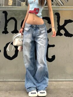 2000s Aesthetic Jean Kpop Punk BOTTOMS Pants & Jeans 
