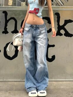 2000s Aesthetic Jean Kpop Punk BOTTOMS Pants & Jeans 