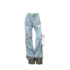Bow Cargo Baggy Jeans BOTTOMS Pants & Jeans 