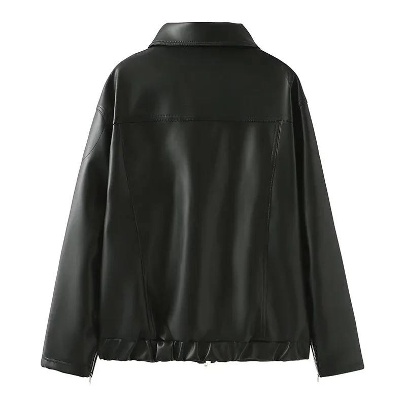 bow retro black leather jacket bow retro black leather jacket