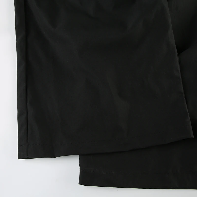 Bow Lace Trim Mid-rise Pants