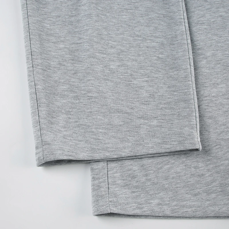 Gray Mid-rise Sweatpants