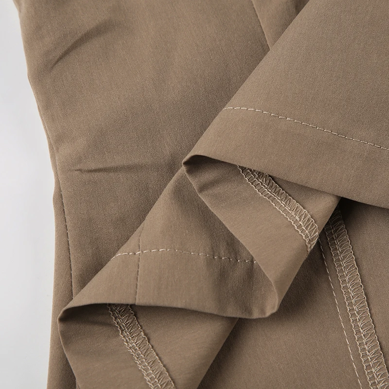 Khaki Safari Shirts with Pocket