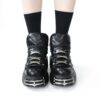 Metal Punk Boots Shoes 