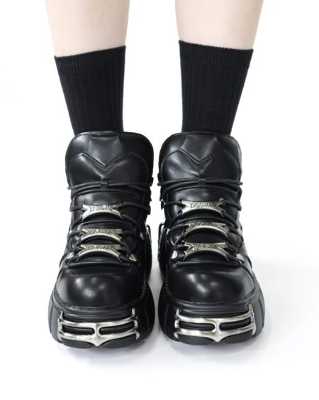 Metal Punk Boots Shoes 
