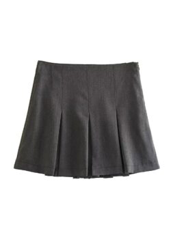 Ruffles Pleated mini Skirt BOTTOMS Skirts 