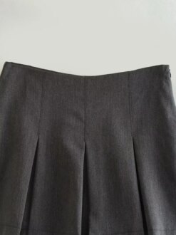 Ruffles Pleated mini Skirt BOTTOMS Skirts 