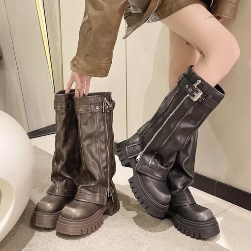 Forbidden Girlfriend Chunky Boots Shoes