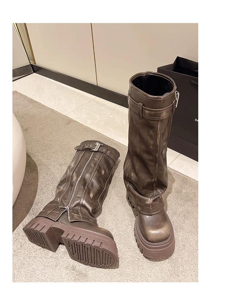 Forbidden Girlfriend Chunky Boots