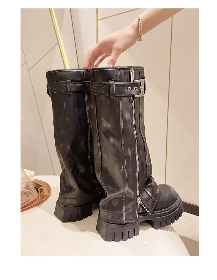 Forbidden Girlfriend Chunky Boots