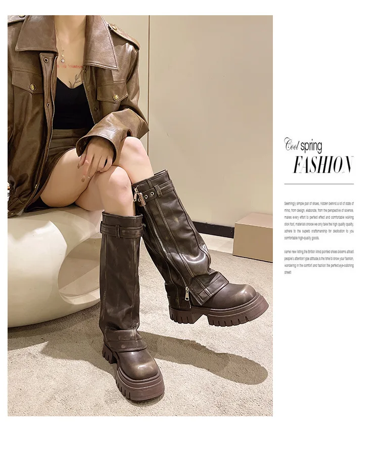 Forbidden Girlfriend Chunky Boots