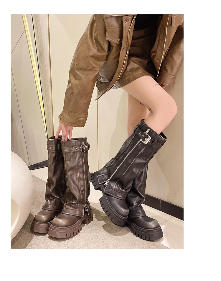Forbidden Girlfriend Chunky Boots