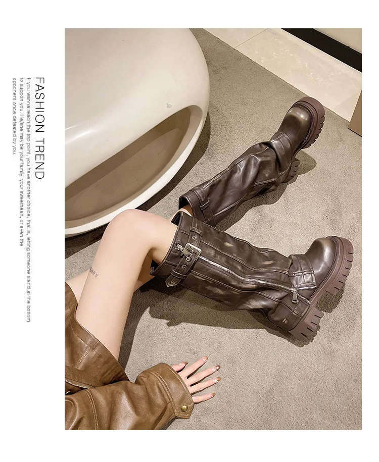 Forbidden Girlfriend Chunky Boots