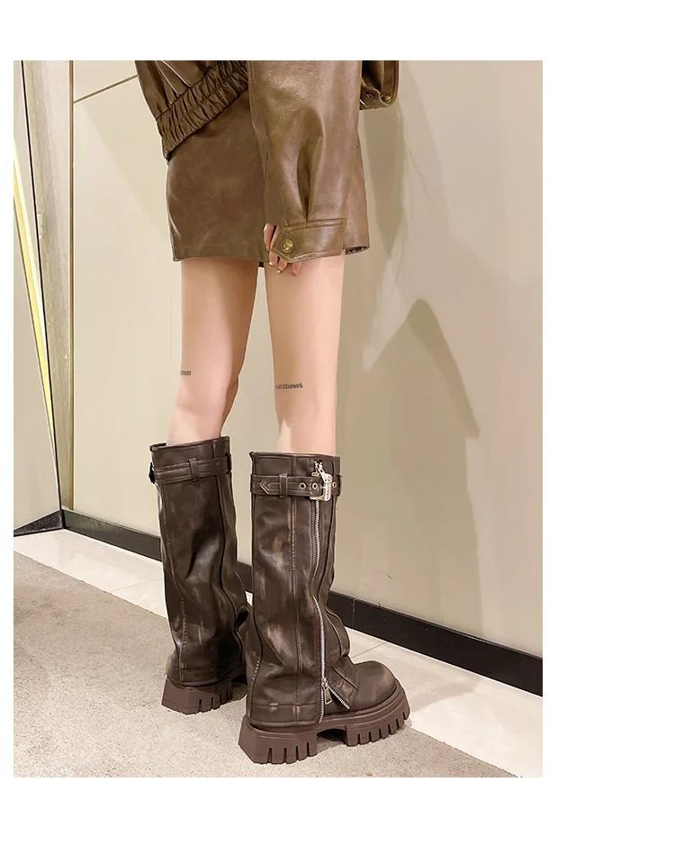 Forbidden Girlfriend Chunky Boots