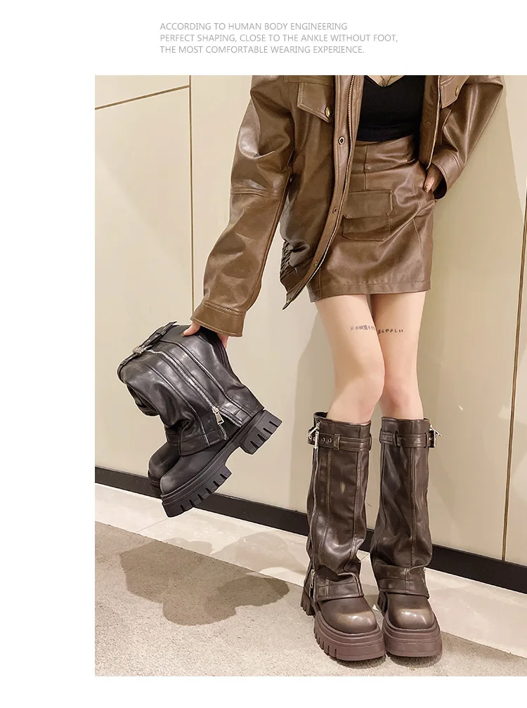 Forbidden Girlfriend Chunky Boots