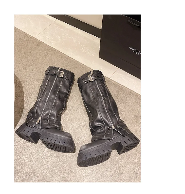Forbidden Girlfriend Chunky Boots