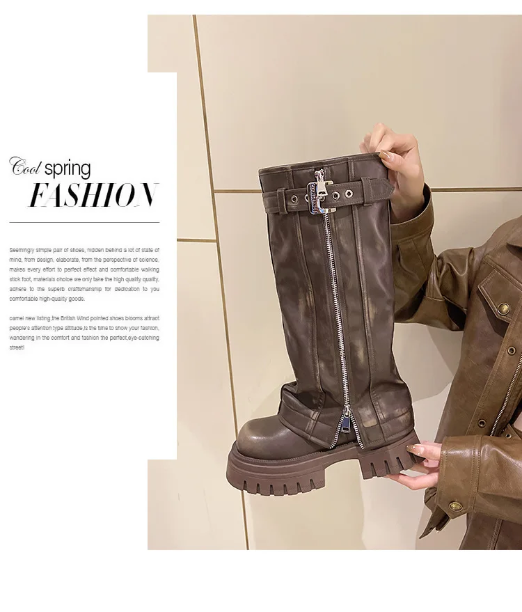 Forbidden Girlfriend Chunky Boots