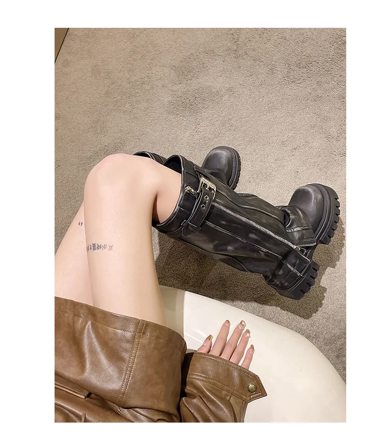 Forbidden Girlfriend Chunky Boots