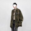 Animal Attraction Leopard Oversized Jacket Blouses & Shirts Outerwear TOPS 