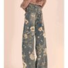 Y2K Floral Printed Jeans BOTTOMS Pants & Jeans 