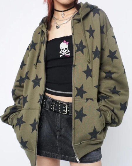 Vintage Star Oversized Sweatshirt Hoodies & Sweatshirts Outerwear