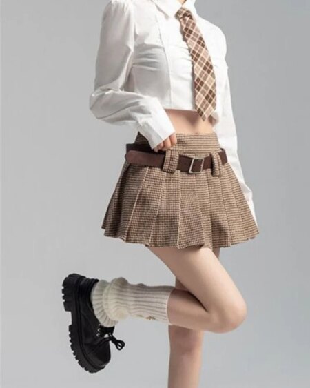 Sweet Dress Code Pleated Skirt BOTTOMS Skirts 