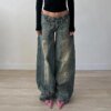 90s Baggy Distressed Jeans BOTTOMS Pants & Jeans 