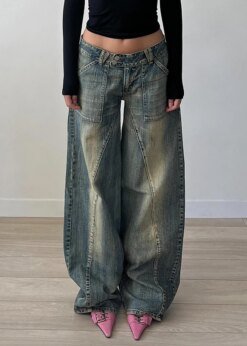 90s Baggy Distressed Jeans BOTTOMS Pants & Jeans