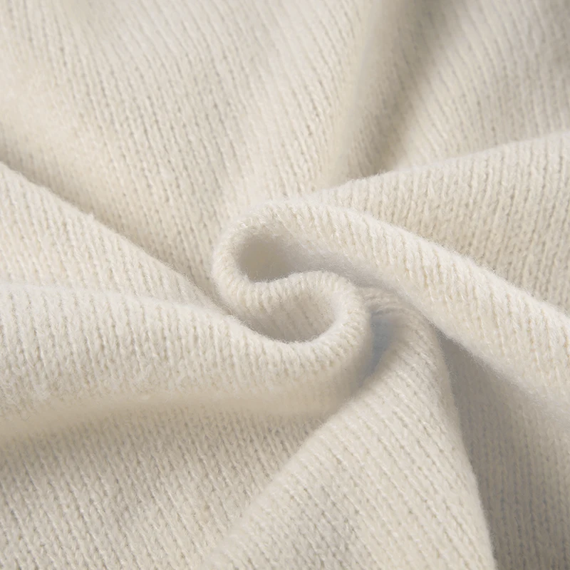 Knitting Bow Pockets Sweater Cardigan