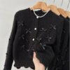 Sweet Bow Sweater Cardigan cardigans Outerwear Sweaters 