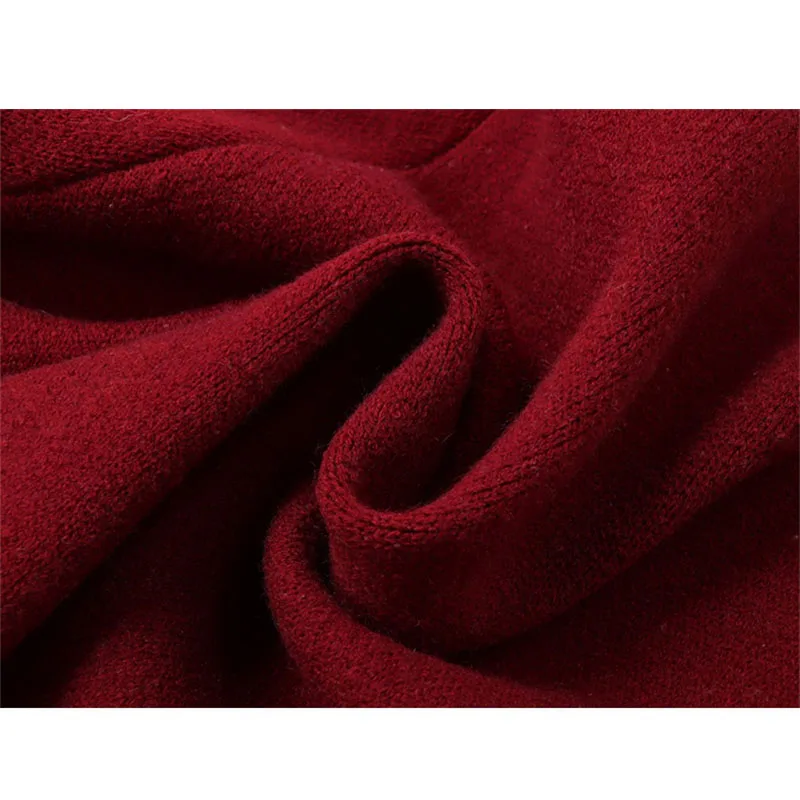 doll collar red sweater