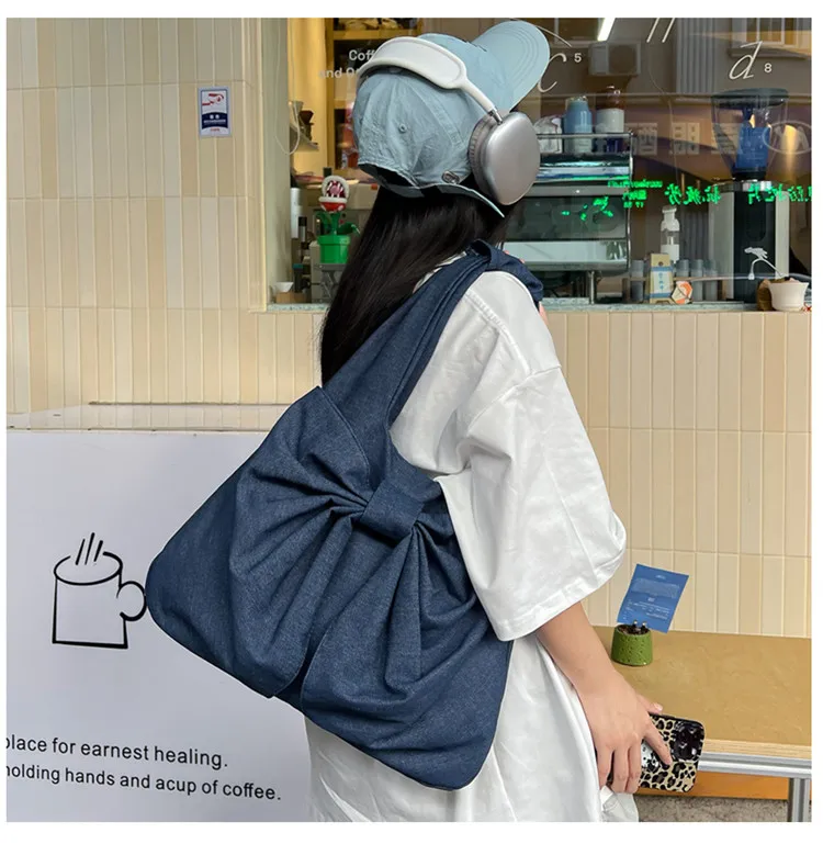 Large Capacity Bow Shoulder Bags